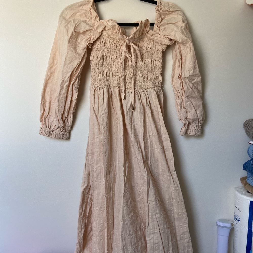 Elegant Cream Maxi Dress